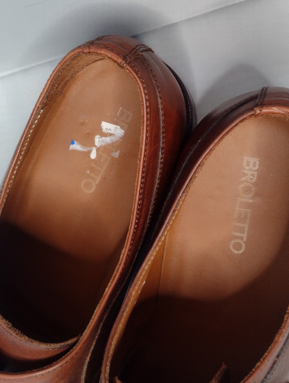 Broletto Italy Wingtip Monk Strap Men's Dress Shoes 13 Brown Tan Buckle QQ - Picture 3 of 8